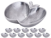 David - decoratieve schaal - goud of zilver - aluminium - B21xH5xT21cm